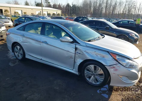 2015 Hyundai Sonata Hybrid Limited из США, поврежденный, VIN KMHEC4A4XFA136964